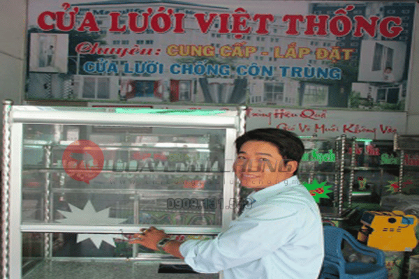 Cửa lưới chống muỗi Việt Thống chuyên nhận sản xuất, thi công và lắp đặt cửa lưới chống muỗi