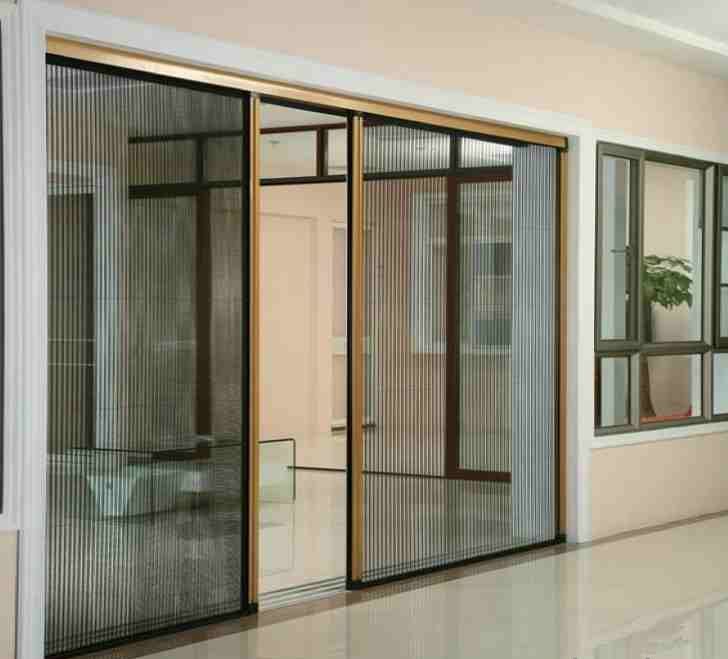 cửa xếp chống muỗi dạng 2 cánh