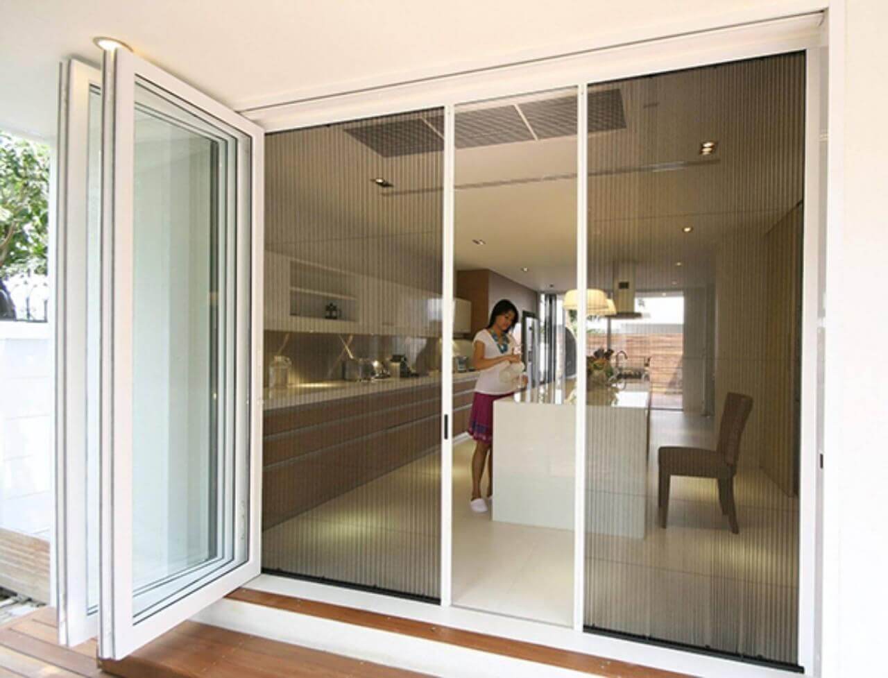 Cửa xếp không ray Việt Nhật